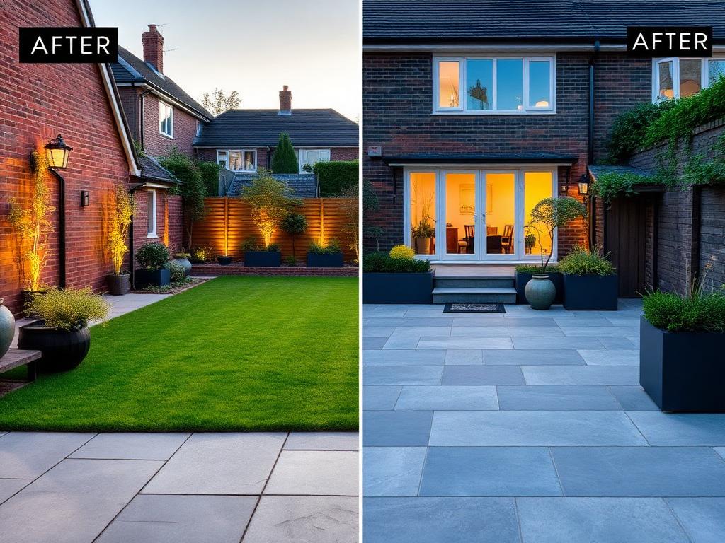 Porcelain Patio Installation after
